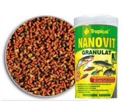 Tropical Premium Line Nanovit Gran 100ml/70gr - mangime di base per pesci piccoli e avannotti accresciuti