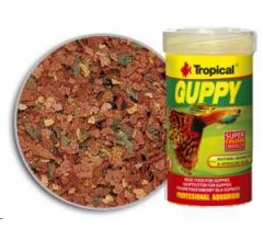 Tropical Premium Line Guppy Flakes 100ml/20gr mangime di base per Guppy, con sale marino